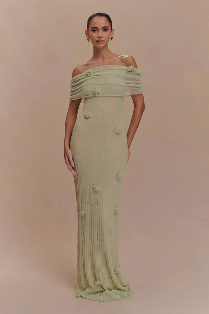 Orchid Knit Maxi Dress