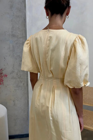 Butter Yellow Air Maxi Dress